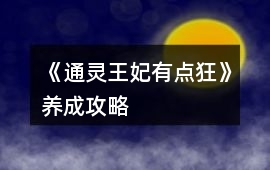 《通靈王妃有點(diǎn)狂》養(yǎng)成攻略