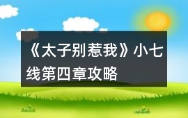 《太子別惹我》小七線第四章攻略