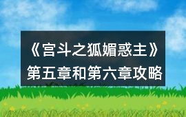 《宮斗之狐媚惑主》第五章和第六章攻略