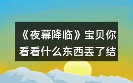 《夜幕降臨》寶貝你看看什么東西丟了結局攻略