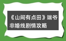 《山間有點田》端爺非婚線劇情攻略