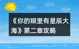 《你的眼里有星辰大海》第二章攻略