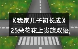 《我家兒子初長成》25朵花花上貴族雙語小學日程安排攻略