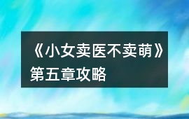 《小女賣醫不賣萌》第五章攻略