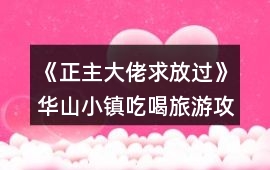 《正主大佬求放過》華山小鎮吃喝旅游攻略