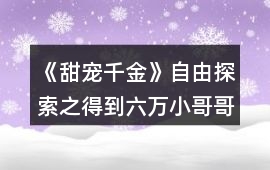 《甜寵千金》自由探索之得到六萬小哥哥的身世線索攻略