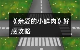 《親愛的小鮮肉》好感攻略