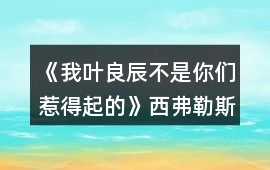 《我葉良辰不是你們惹得起的》西弗勒斯好感攻略