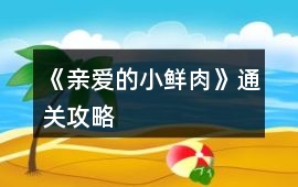 《親愛的小鮮肉》通關(guān)攻略
