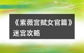 《紫薇宮賦女官篇》迷宮攻略