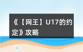 《【網王】U17的約定》攻略