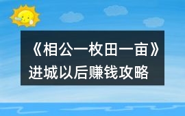 《相公一枚田一畝》進(jìn)城以后賺錢攻略