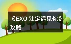 《EXO 注定遇見你》攻略