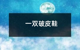 一雙破皮鞋