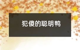 犯傻的聰明鴨