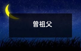 曾祖父