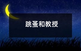 跳蚤和教授