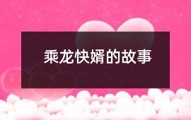 乘龍快婿的故事