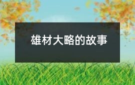 雄材大略的故事