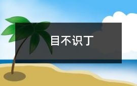目不識丁