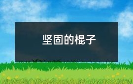 堅(jiān)固的棍子