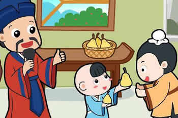 孔融讓梨的故事