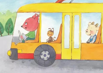 小螞蟻坐汽車