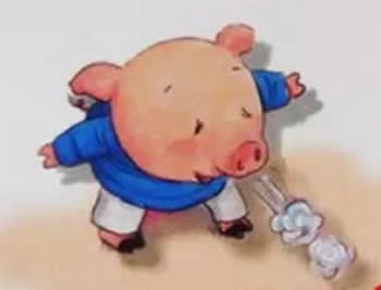 打噴嚏的小豬